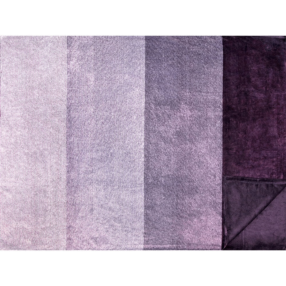 Cozy Fleece Flannel Fleece Ombre Throw Blanket for Couch | Super Soft Cozy Microfiber Couch Blanket | Gradient Decorative Accent ... - Lightweight Plush Warm Blanket for All Seasons Detail