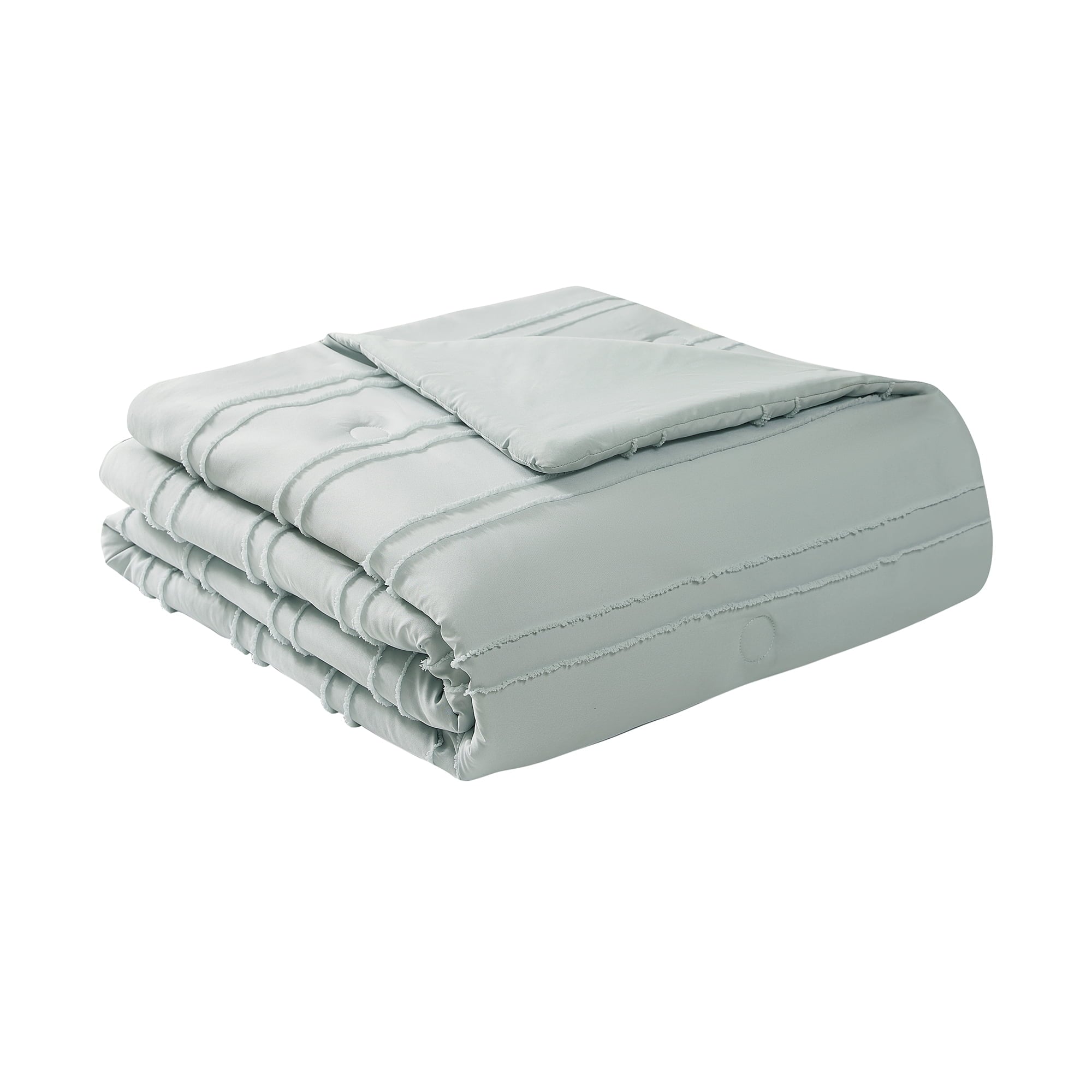 Fluffy Down Alternative Mint 10 Piece Bed in a Bag Comforter Set with Sheets, Queen - Hypoallergenic Ultra-Fluffy Quilt for Winter Detail