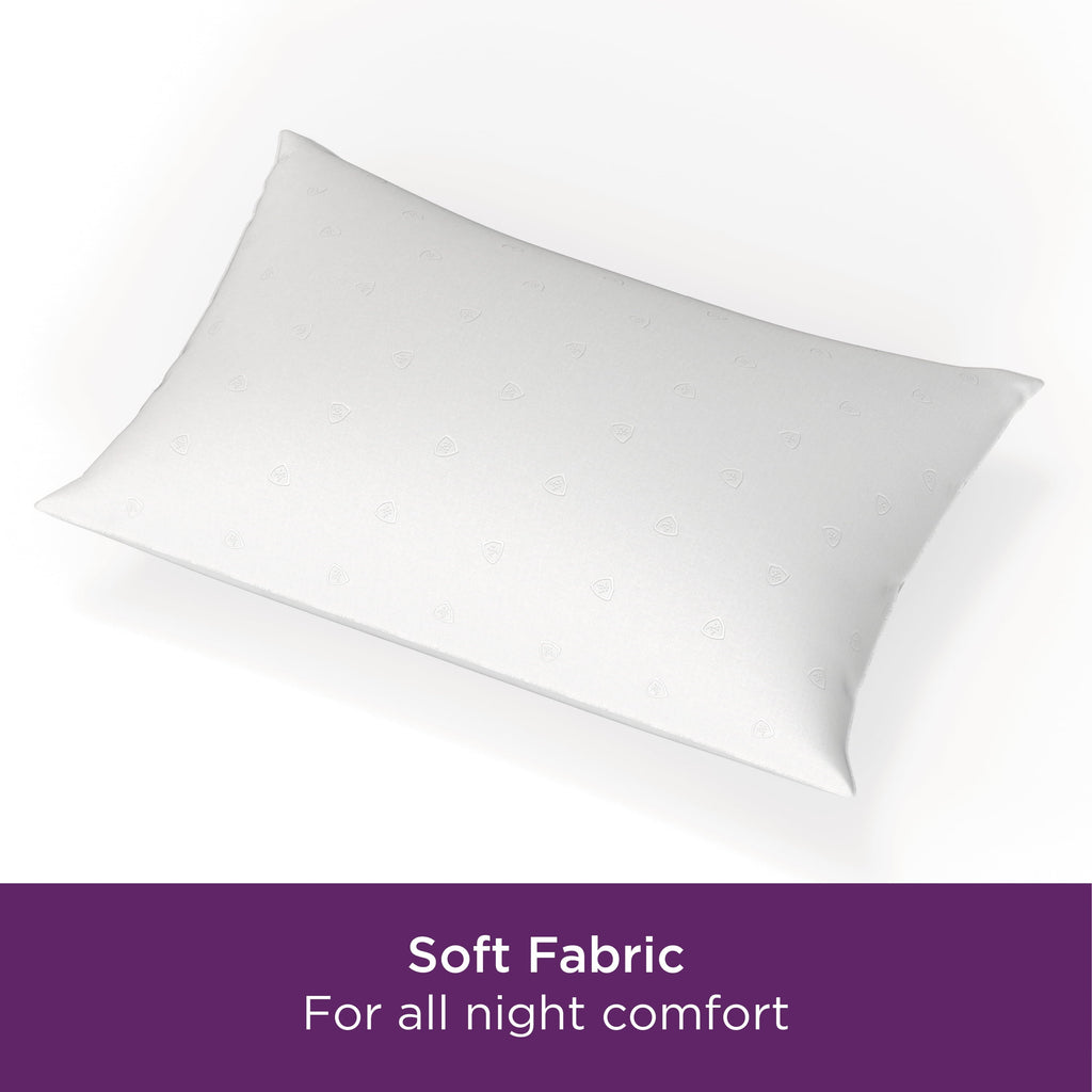 Ergonomic Memory Foam Bed Pillows, Standard/Queen (2 Count) - Decorative Throw Pillow Cushion for Sofa & Bed Detail