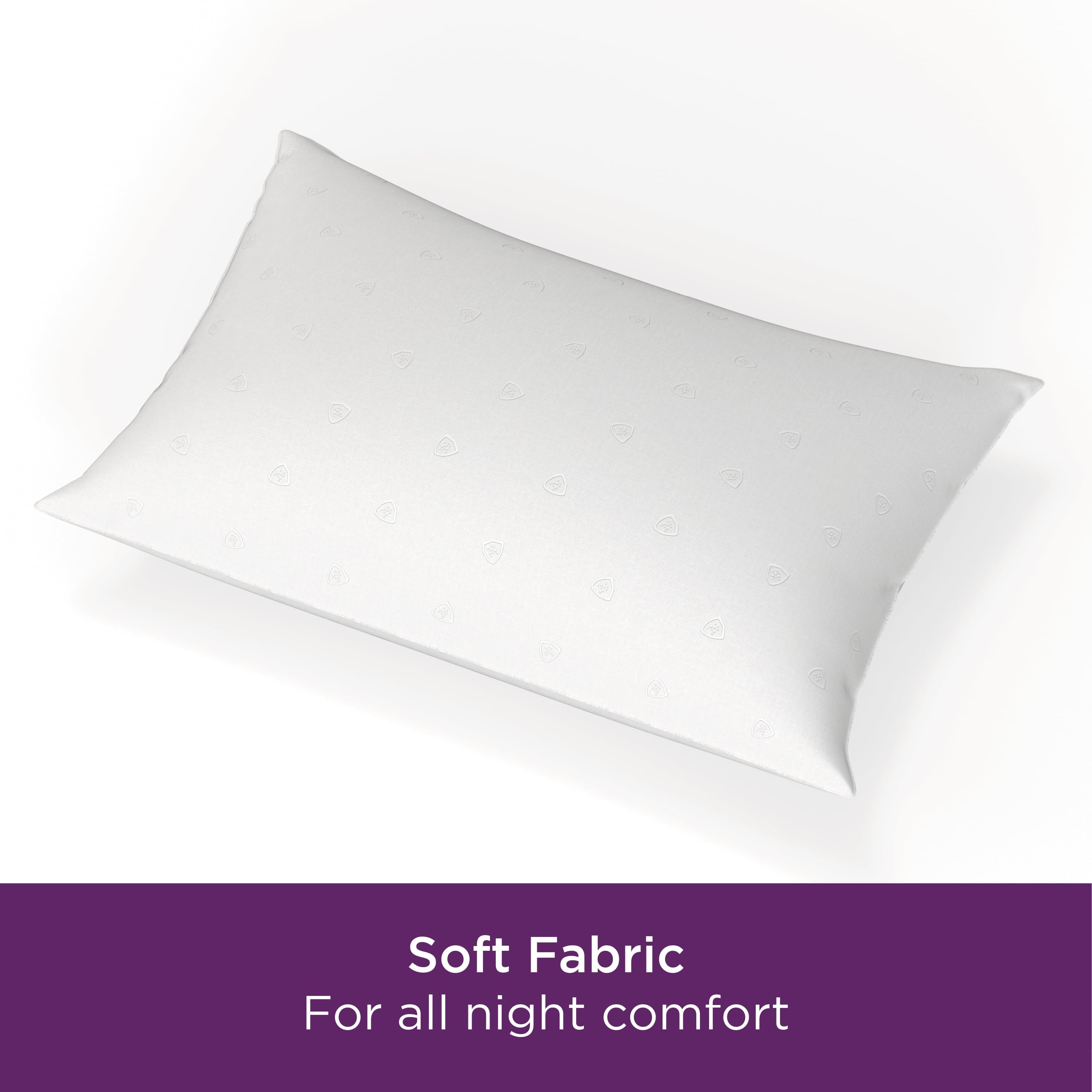 Ergonomic Memory Foam Bed Pillows, Standard/Queen (2 Count) - Decorative Throw Pillow Cushion for Sofa & Bed Detail