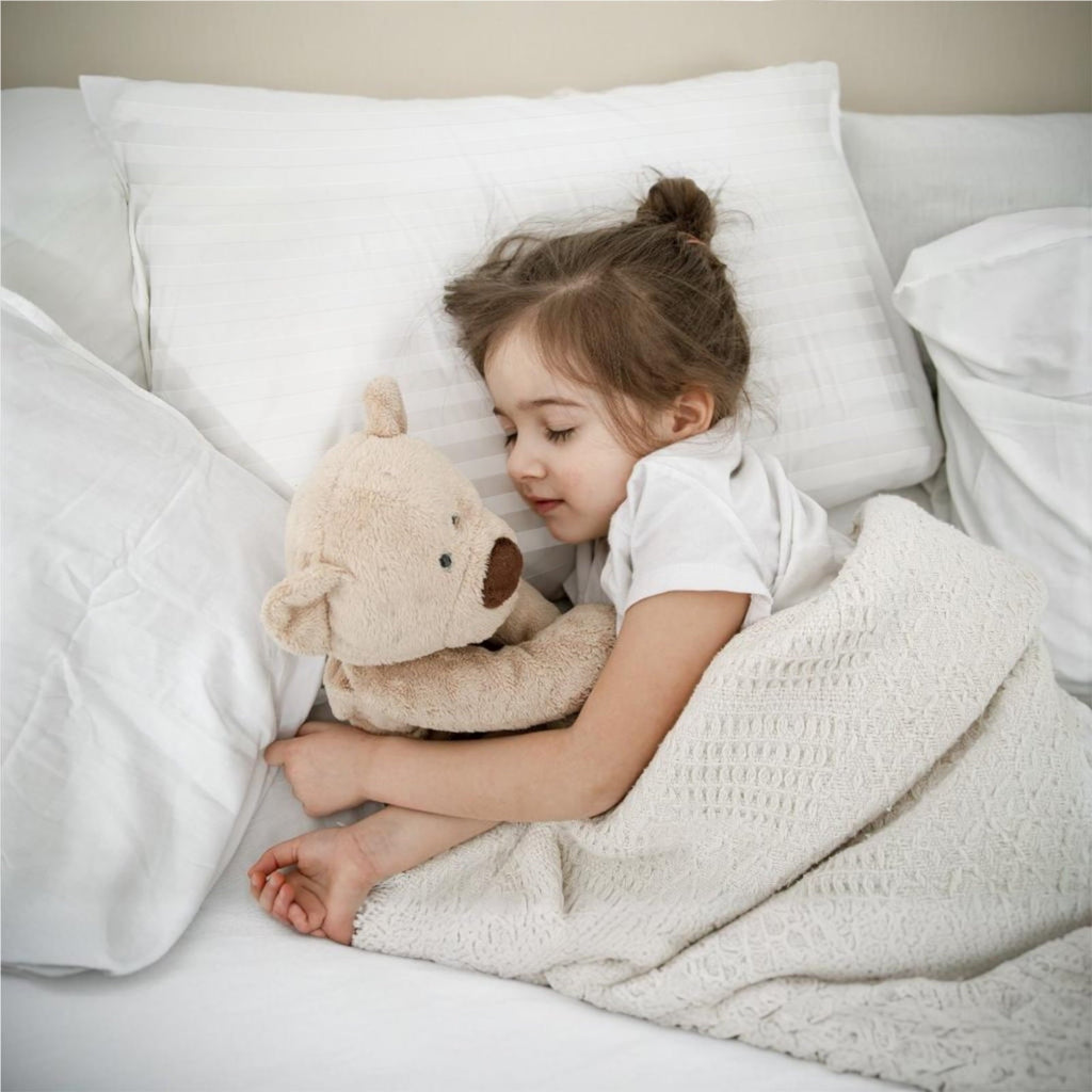 Fluffy Shredded 100% Cotton Kids Size Bed Pillows Set of 2 - Premium Down Alternative Cooling Pillows for Side, Back, and Stomach Sle... - Orthopedic Shredded Foam Bed Pillow Set Detail