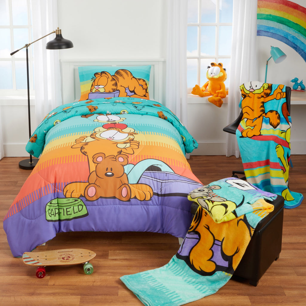 Lightweight Warm Kids Blue Print Fleece Throw Blanket, 46 x 60 - Lightweight Plush Warm Blanket for All Seasons Detail