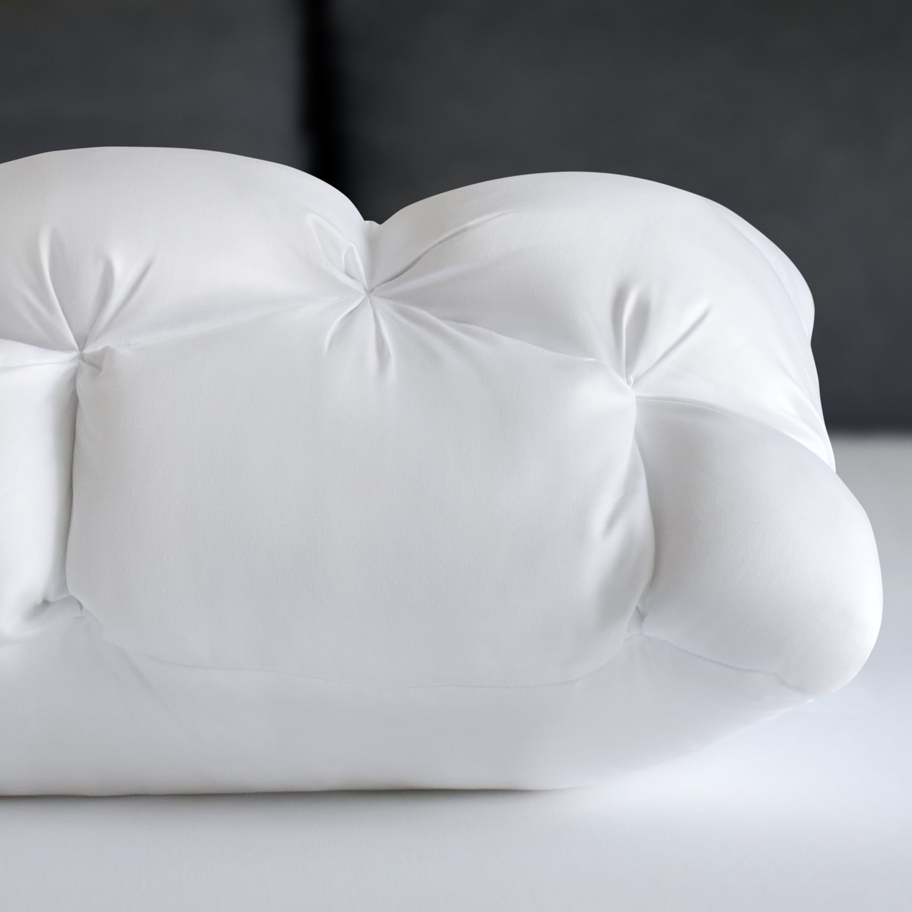 Fluffy Shredded Down Alternative Cloud Luxe Bed Pillows, Standard/Queen - Adaptive Huggable Core (2 Pack) - Decorative Throw Pillow Cushion for Sofa & Bed Detail