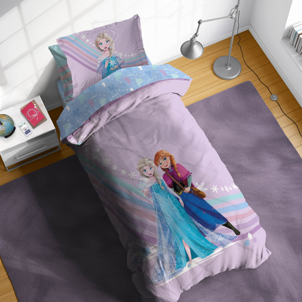 All-Season The Poet Inside 5 Piece Twin Size Kids Comforter Set wth Sham - Super Soft Elsa Bed Set for Kids - Cloud-Like Soft Lightweight Bed Comforter Detail