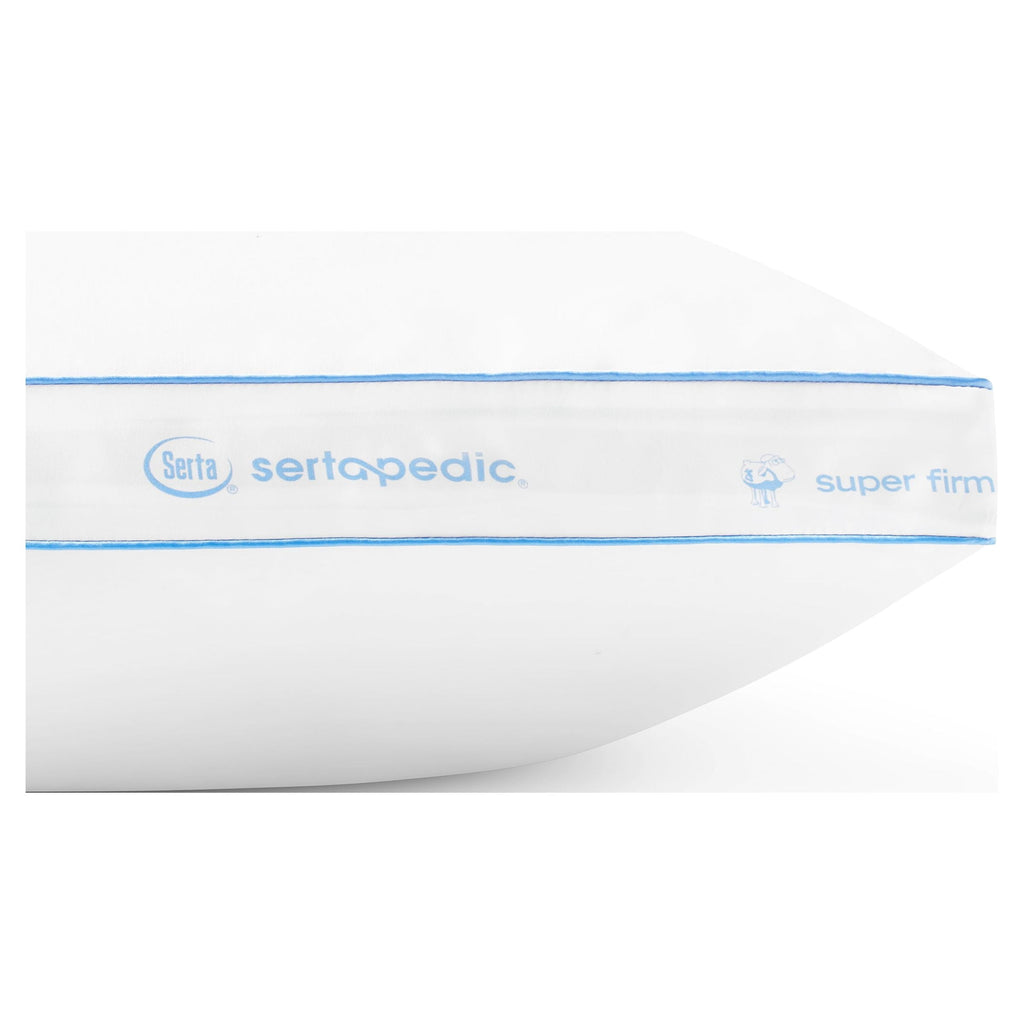 Decorative Plump pedic Extra Firm Bed Pillow, King, 2 Pack, Hypoallergenic - Orthopedic Shredded Foam Bed Pillow Set Detail