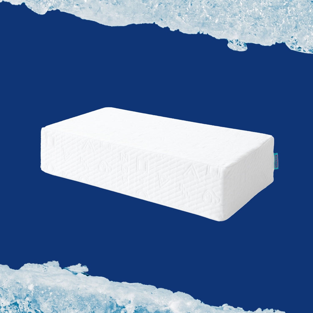 Fluffy Shredded (2 pack) Ice Cube Cooling Memory Foam Bed Pillow (1 Count) - Hotel Quality Plush Sleeping Pillows Detail