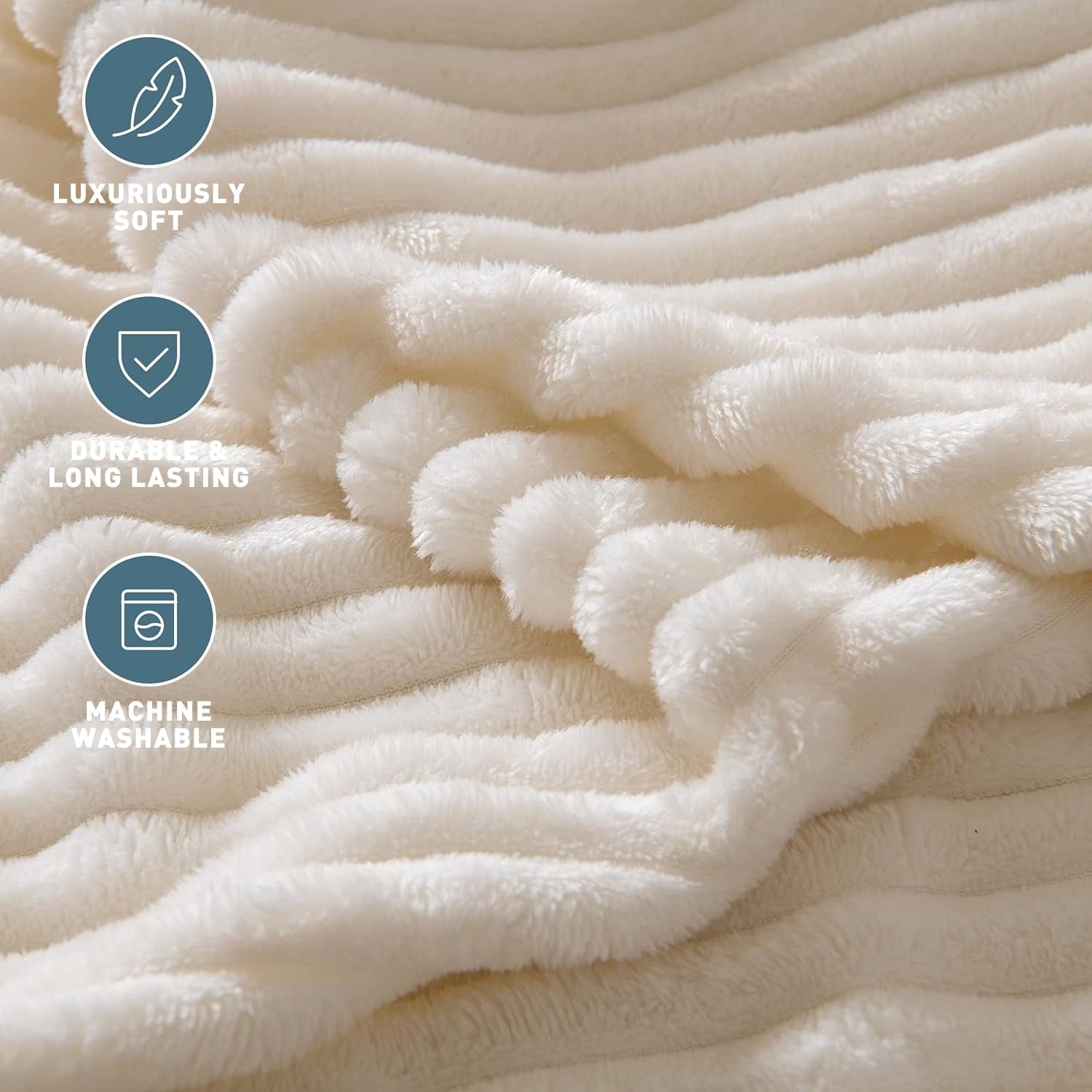 Super Soft Flannel Extra Soft with Strip, Plush Fuzzy Cozy Bed s and s for Couch,Bed,Sofa,Lightweight and Versatile s for Office Bedroom... - Lightweight Plush Warm Blanket for All Seasons Detail