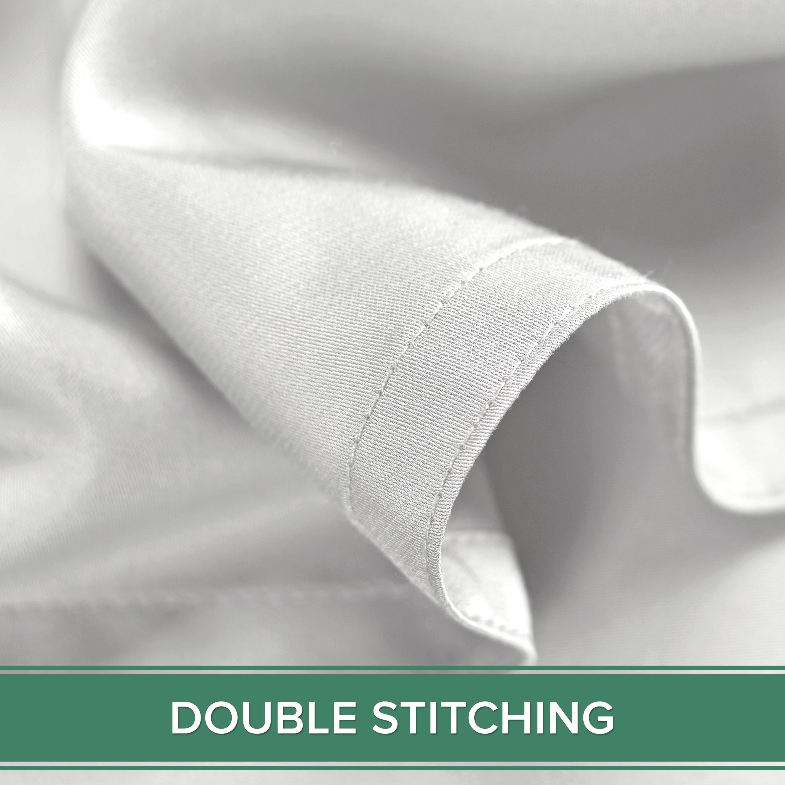Breathable Luxury Sheets King Size Bed Sheet 4 Piece Set, Genuine 100% Organic Bamboo Viscose, Luxuriously Soft & Cooling, Double Stitc... - Cooling Hotel Quality Bedding Sheets and Pillowcases Detail