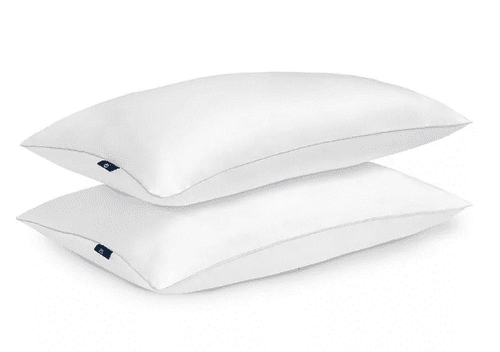 Ergonomic Memory Foam Queen Microfiber Polyester Bed Pillows Hypoallergenic (2 Count) - Hotel Quality Plush Sleeping Pillows Detail