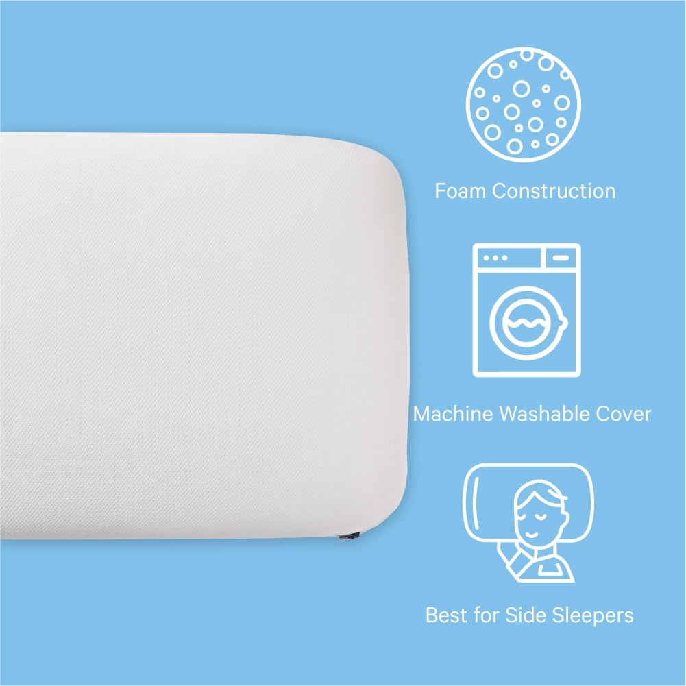 Orthopedic Support Essential Cooling Foam Pillow, Standard - Hotel Quality Plush Sleeping Pillows Detail
