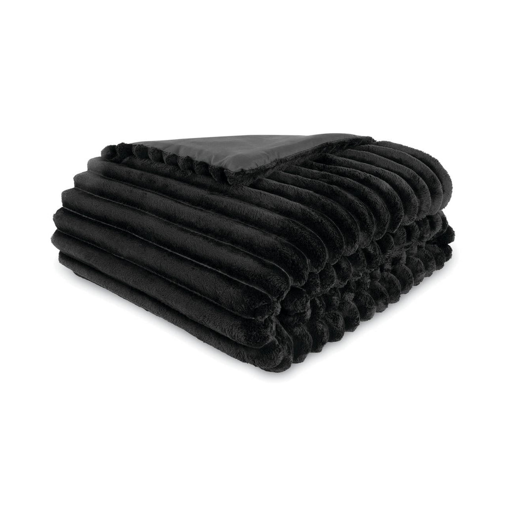 Luxurious Quilted Full/Queen Comforter Set, All-Season, 5-Piece, Black Cozy Plush - Luxurious Quilted Duvet Cover Set Detail