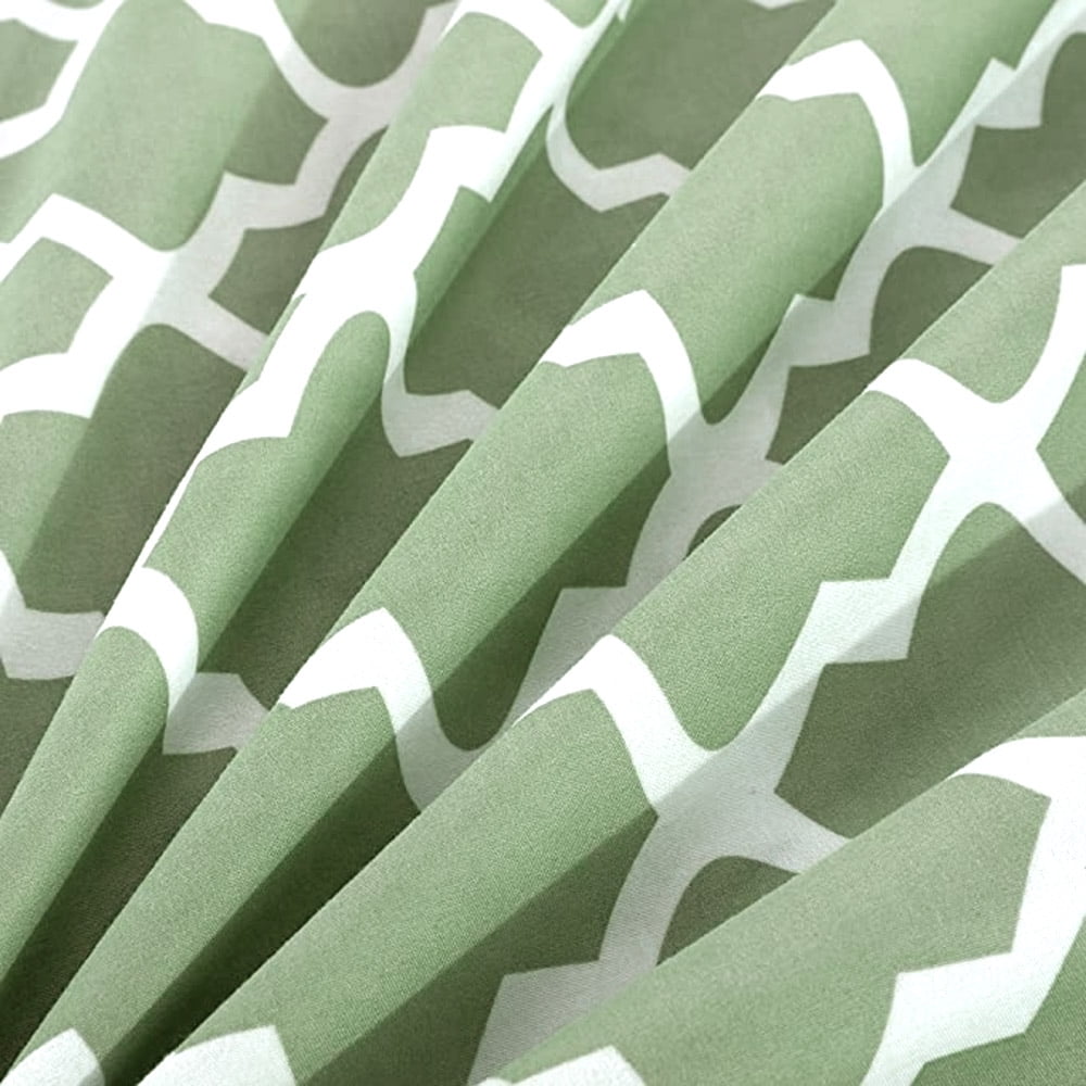 Wrinkle-Resistant Quatrefoil Bed Sheet Set (King, Sage/White) 4 Piece Deep Pocket 1800 Series Microfiber Bed Sheet Set Contains 1 Fitte... - Luxury Bed Sheet Set with Deep Pockets Detail