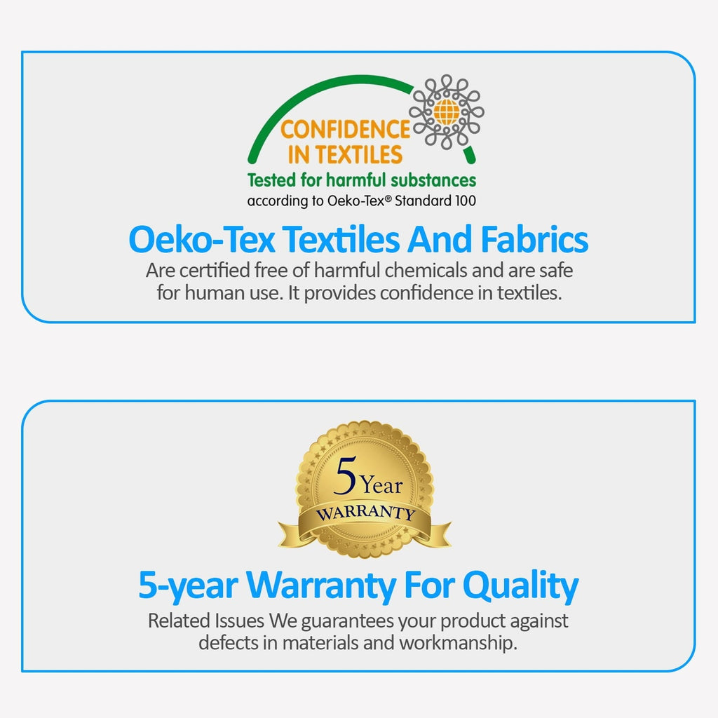 Hotel Collection Queen Size Bamboo Pillow, Memory Foam Bed Pillows with Washable Pillowcases, Queen - Ergonomic Memory Foam Pillow for Neck Pain Support Detail