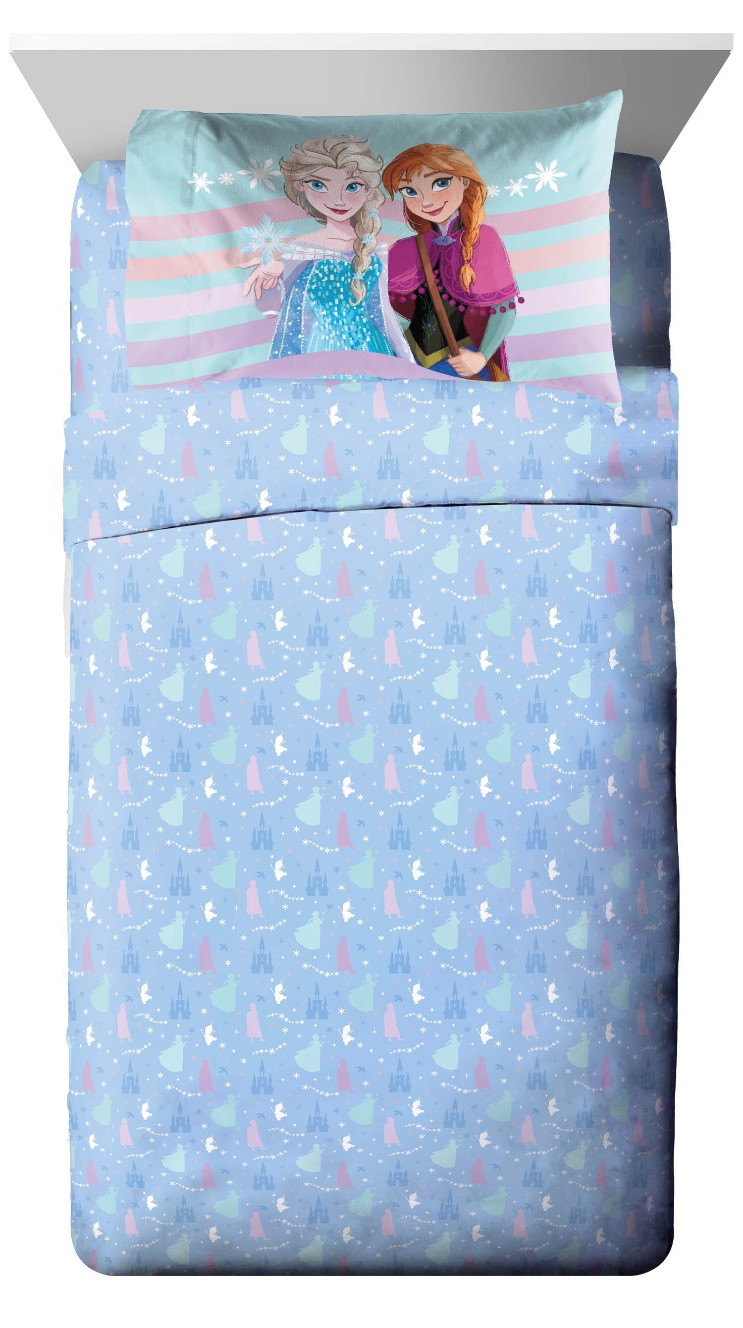 All-Season The Poet Inside 5 Piece Twin Size Kids Comforter Set wth Sham - Super Soft Elsa Bed Set for Kids - Cloud-Like Soft Lightweight Bed Comforter Detail