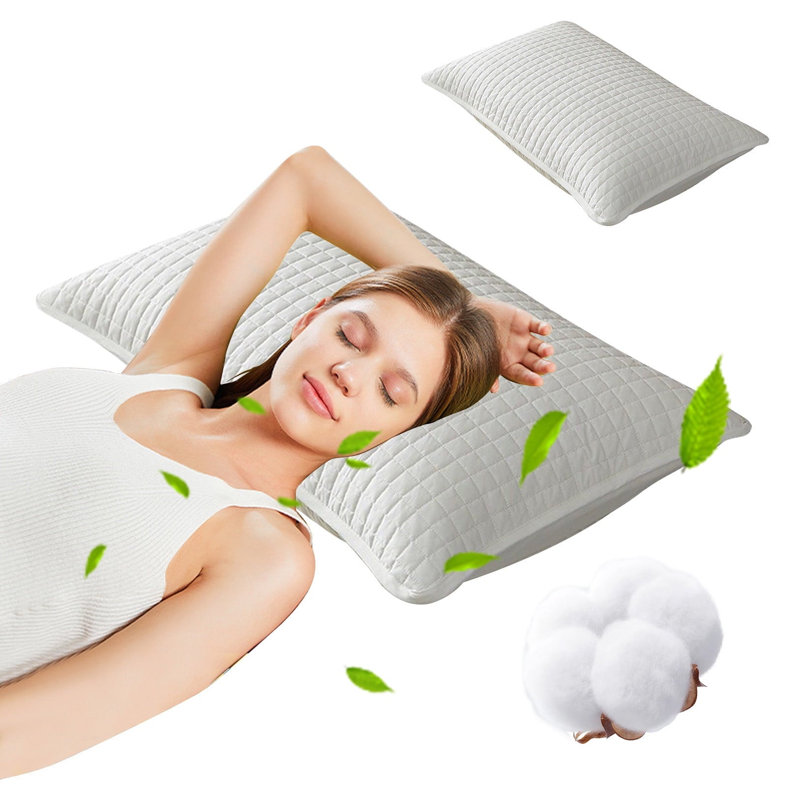 Decorative Plump Memory Foam Pillow, Toddler Pillow, Small Pillows for Kids, Soft & Hypoallergenic - Kids Sleeping Pillow - Toddler Be... - Ergonomic Memory Foam Pillow for Neck Pain Support Detail