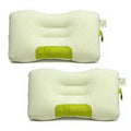 Ergonomic Memory Foam 2-Pack Bamboo Fiber Bed Pillow (29.13" x 18.9") - A-Class Safe and Cooling - Decorative Throw Pillow Cushion for Sofa & Bed - Default Title