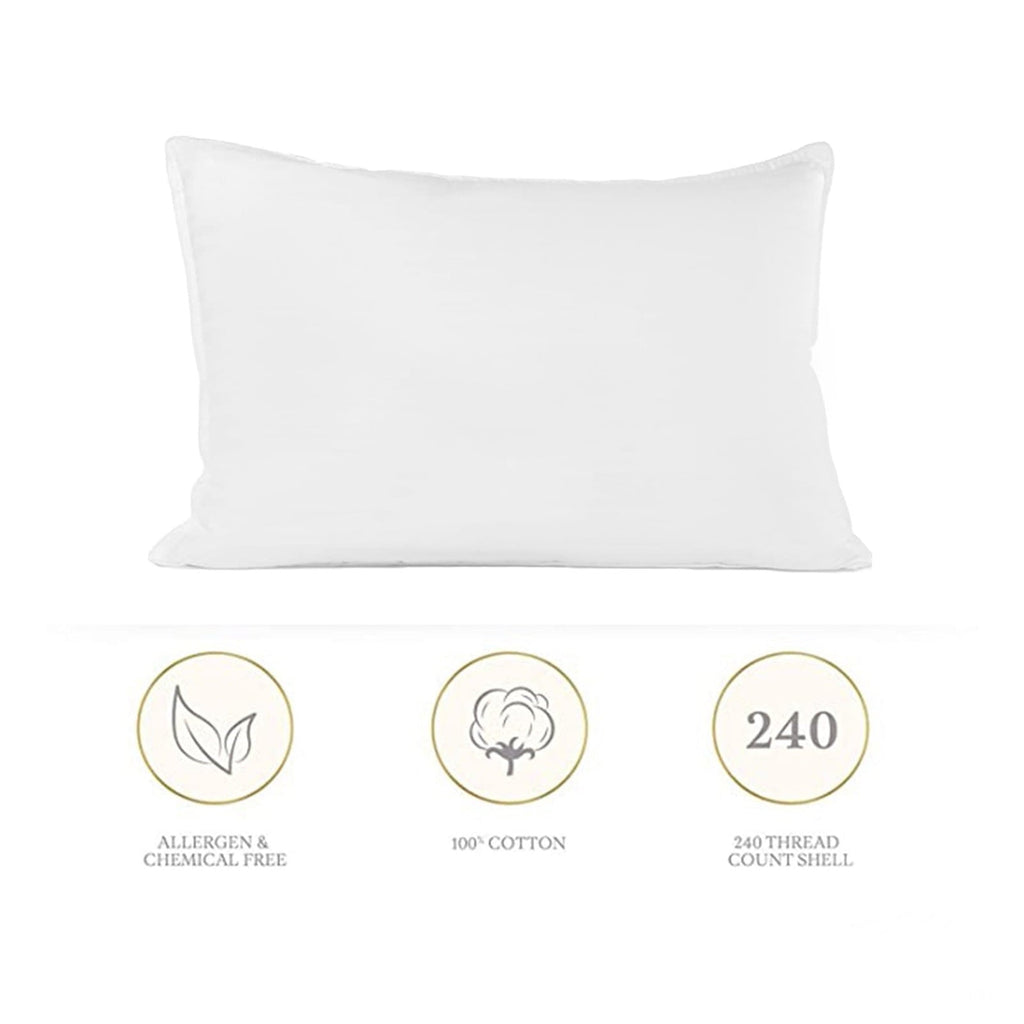 Orthopedic Support Pillows Standard Size Set of 2, Bed Pillows for Sleeping, Standard Pillows 2 Pack for Back, Stomach or Side Sleepers,... - Decorative Throw Pillow Cushion for Sofa & Bed Detail