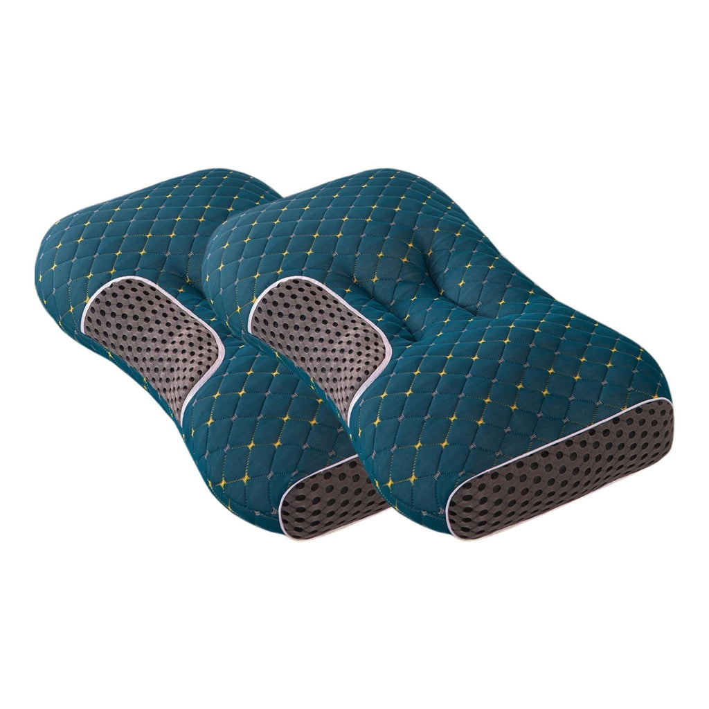 Decorative Plump 2-Pack Orthopedic Cervical Pillows For Deep Sleep Support - Non-Collapsing Memory Foam Pillow With Neck Pain Relief, ... - Orthopedic Shredded Foam Bed Pillow Set Detail