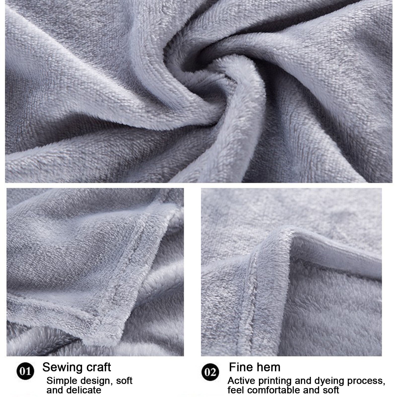 Decorative Knitted Under $5 Flannel Blanket 27.56X39.37 Inches Blanket Soft Cozy Throw Blanket for Couch, Bed, Household Blanket for All... - Cozy Fleece Throw Blanket for Couch & Bed Detail