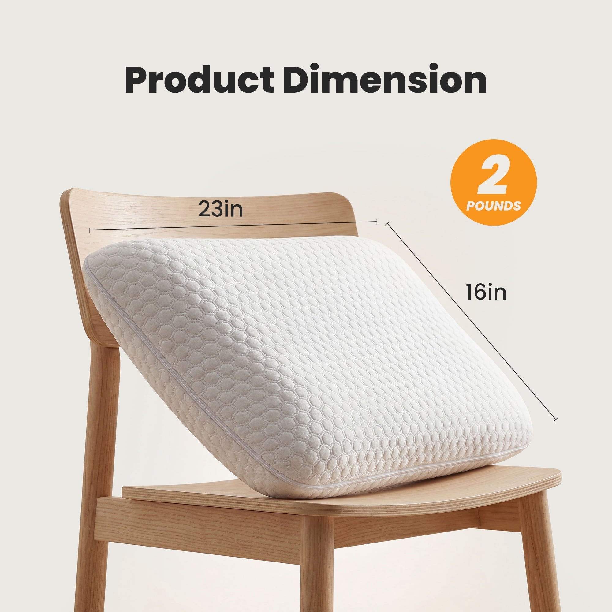 Fluffy Shredded Memory Foam Pillow for Sleeping, Gel Cooling Bed Pillow with Breathable Mesh and Washable Cover for Back and Side Sle... - Hotel Quality Plush Sleeping Pillows Detail
