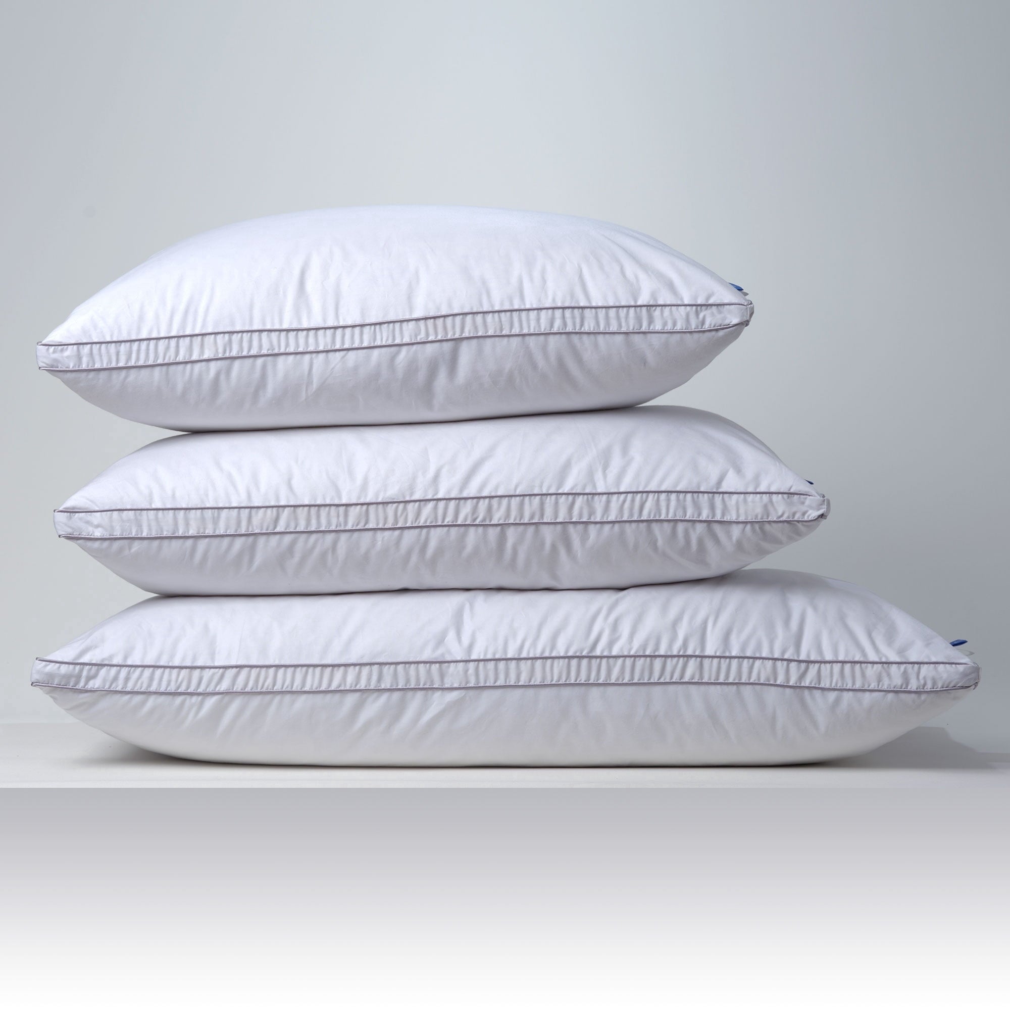 Fluffy Shredded Linen Premium Goose Down Feather Pillow for Bed, Soft & Supportive, Standard Size, White - Orthopedic Shredded Foam Bed Pillow Set Detail