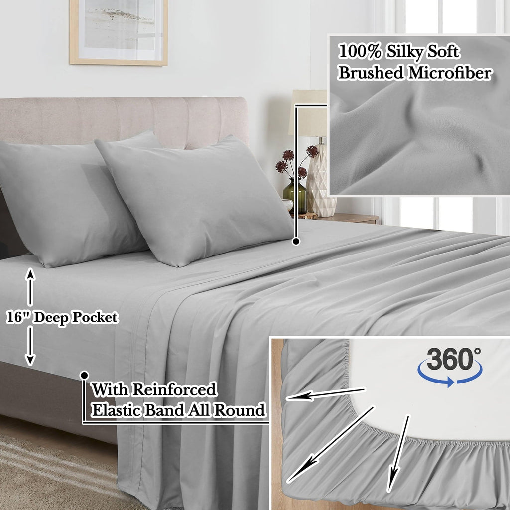 All-Season 7 Pieces Printed King Comforter Set, Lightweight Reversible Botanical Bedding Set Include Comforter, Pillow Shams, Fl... - All-Season Down Alternative Comforter Insert Detail