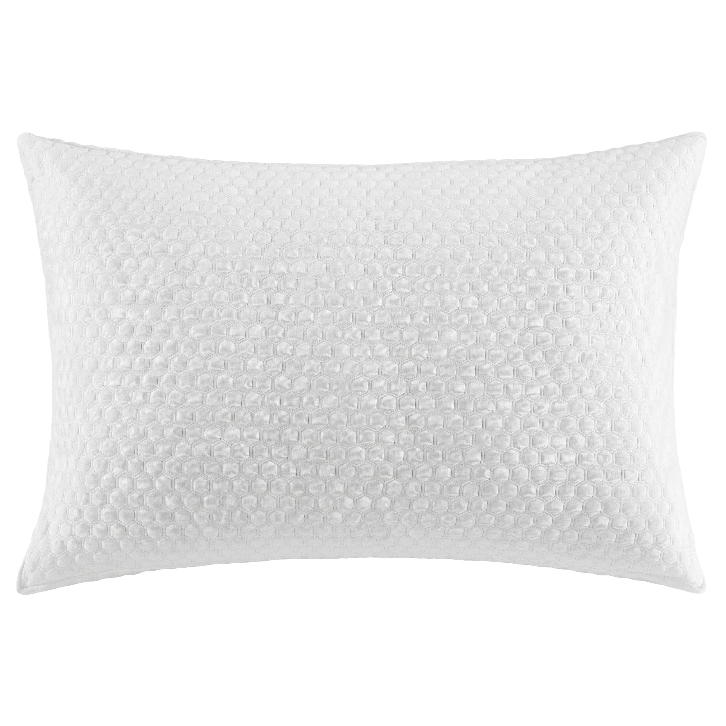 Decorative Plump Sleep Chill Standard/Queen Bed Pillow, Hypoallergenic Fill - Orthopedic Shredded Foam Bed Pillow Set Detail