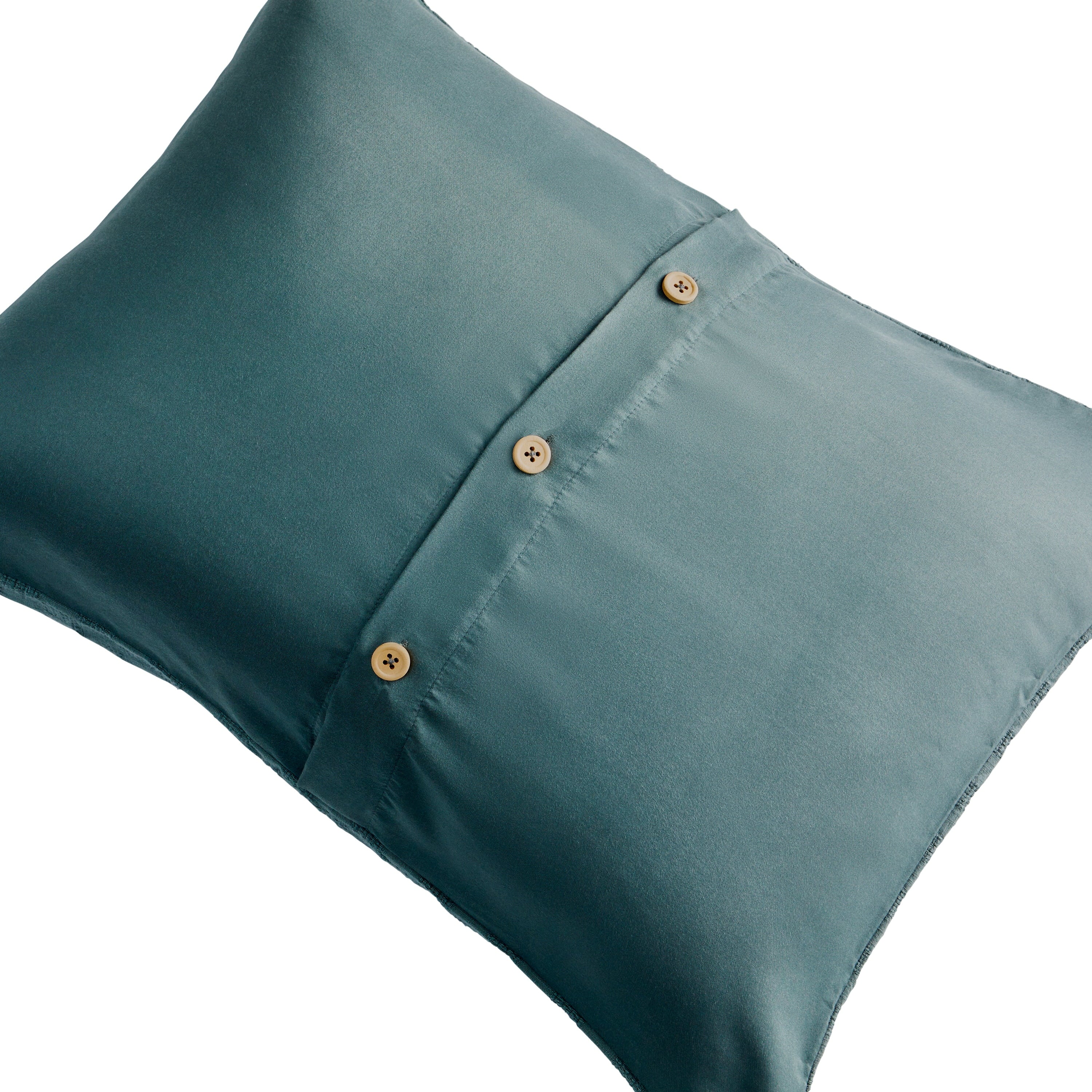 Fluffy Down Alternative Full/Queen Comforter Set, All-Season, 3-Piece, Nimbus Blue Block Weave - All-Season Down Alternative Comforter Insert Detail