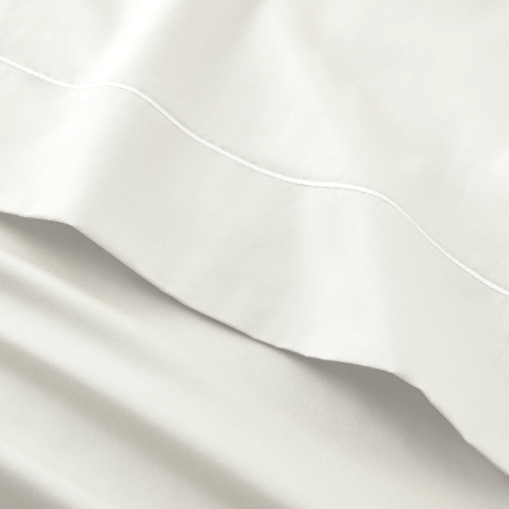 Wrinkle-Resistant 4-Piece 400 Thread Count Vanilla Dream Performance Bed Sheet Set, King - Luxury Bed Sheet Set with Deep Pockets Detail