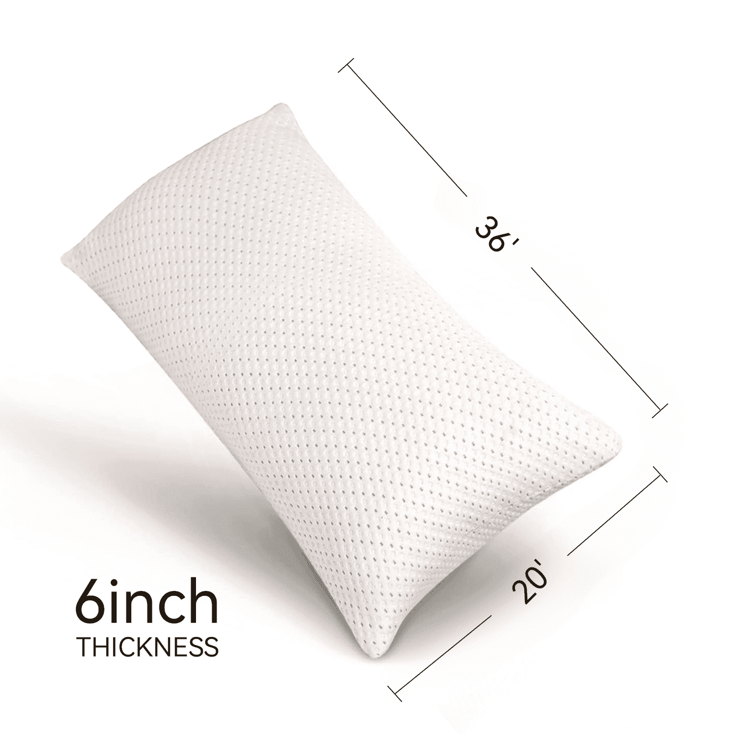 Orthopedic Support Cooling Bed Pillows for Sleeping, King Size Pillow Set of 2, 3D Shredded Memory Foam with Zippered Cooling Covers - Orthopedic Shredded Foam Bed Pillow Set - Default Title