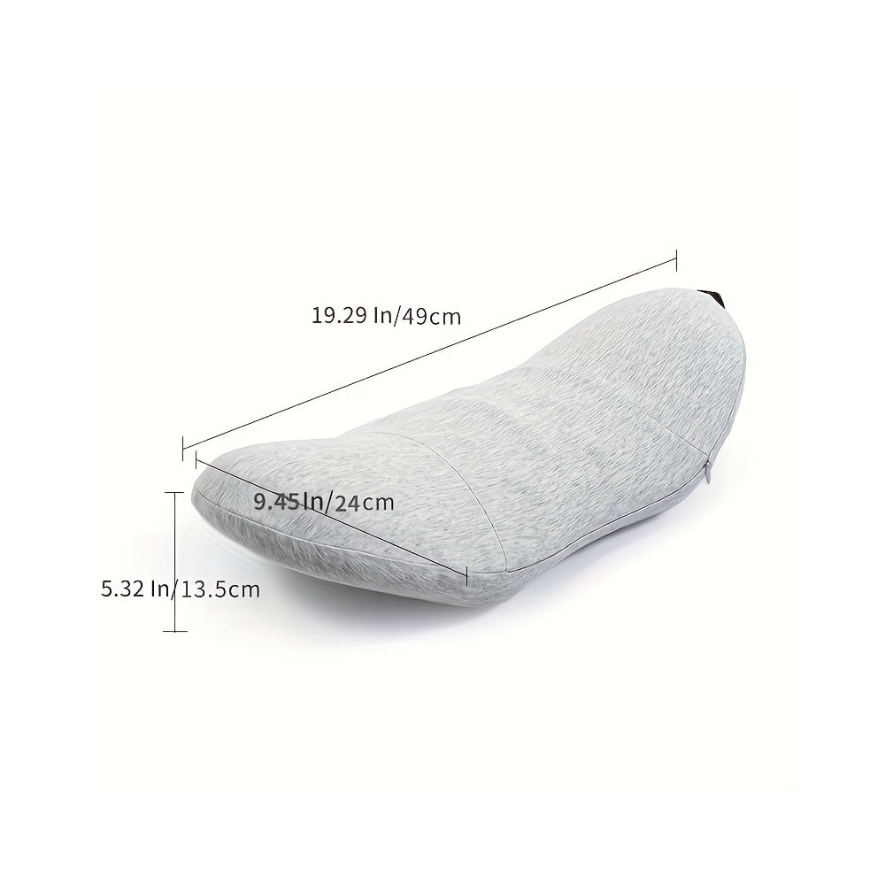 Fluffy Shredded Effective Support Adult Breathable Lumbar Bed Pillow, Soft, 1 Pack - Orthopedic Shredded Foam Bed Pillow Set Detail