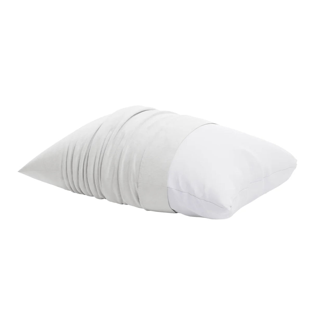 Hotel Collection Huggable Support Bed Pillow, Standard- Soft Velvety Cover, Squishable Comfort (2 Count) - Hotel Quality Plush Sleeping Pillows Detail