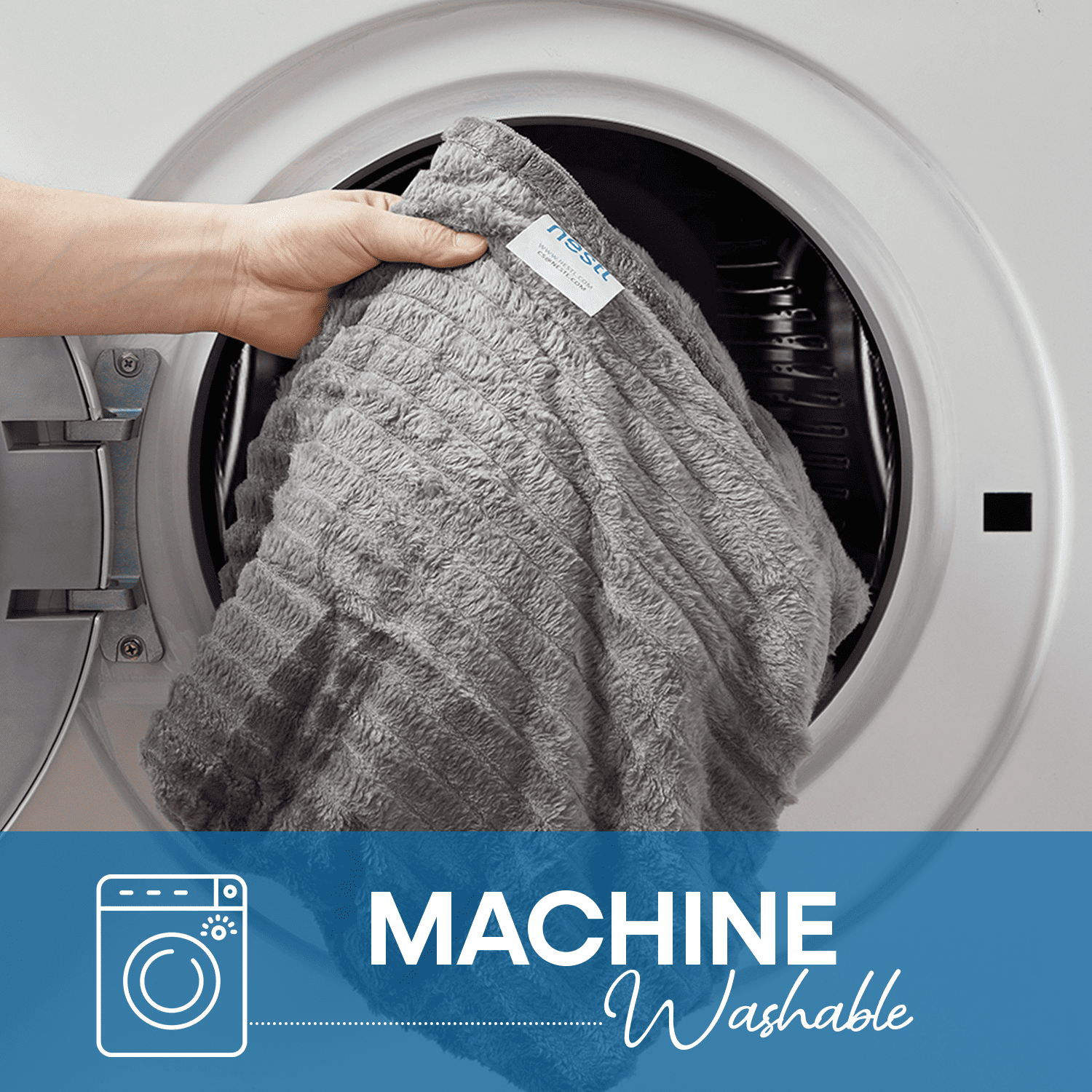 Decorative Knitted Cut Plush Fleece Blanket, Soft Lightweight Fuzzy Luxury Throw Size Bed Blankets for Bed, Throw, Gray - Luxury Knitted Decorative Throw Blanket with Fringes Detail