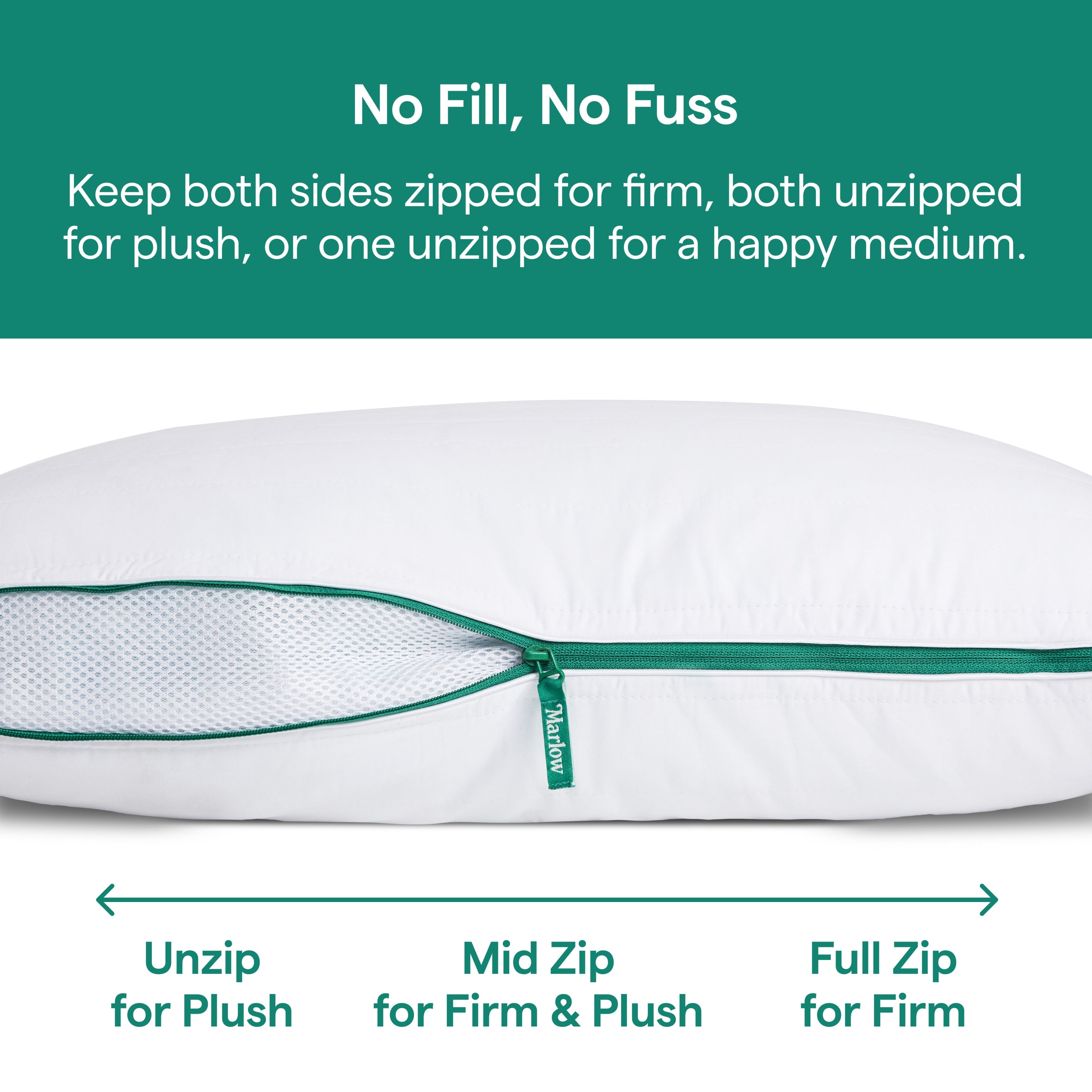 Ergonomic Memory Foam Marlow Adjustable Memory Foam Bed Pillow - Neck and Back Support For Side, Back and Stomach Sleepers - Standard/Queen... - Decorative Throw Pillow Cushion for Sofa & Bed Detail