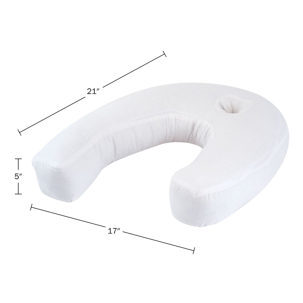 Hotel Collection Bluestone Contour Side Sleeper Pillow with Ear Pocket for Pain Relief - Orthopedic Shredded Foam Bed Pillow Set Detail