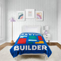 Decorative Knitted Master Builder Kids Blue Silk Touch Throw Blanket 62" x 90" Ultra-Soft and Cozy - Cozy Fleece Throw Blanket for Couch & Bed - Default Title