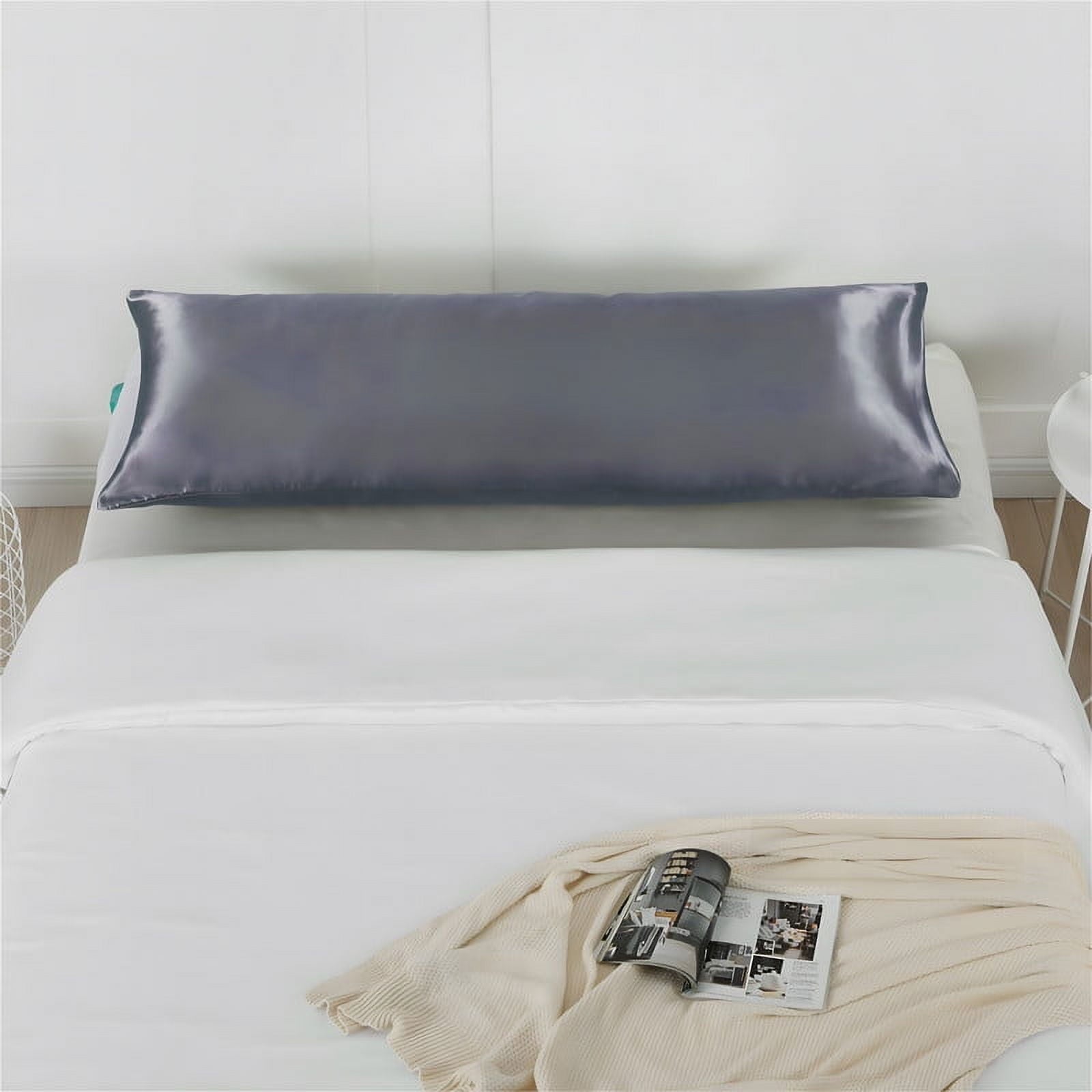 Cooling Sateen Luxury 5-Piece Satin Sheets Twin Silk Sheets Bed Sheet Set Ultra-Silky & Skin-Friendly Deep Pocket Bed Flat Fitted Sheet - Premium Ultra-Soft Pillowcase Pair for Sleeping Detail