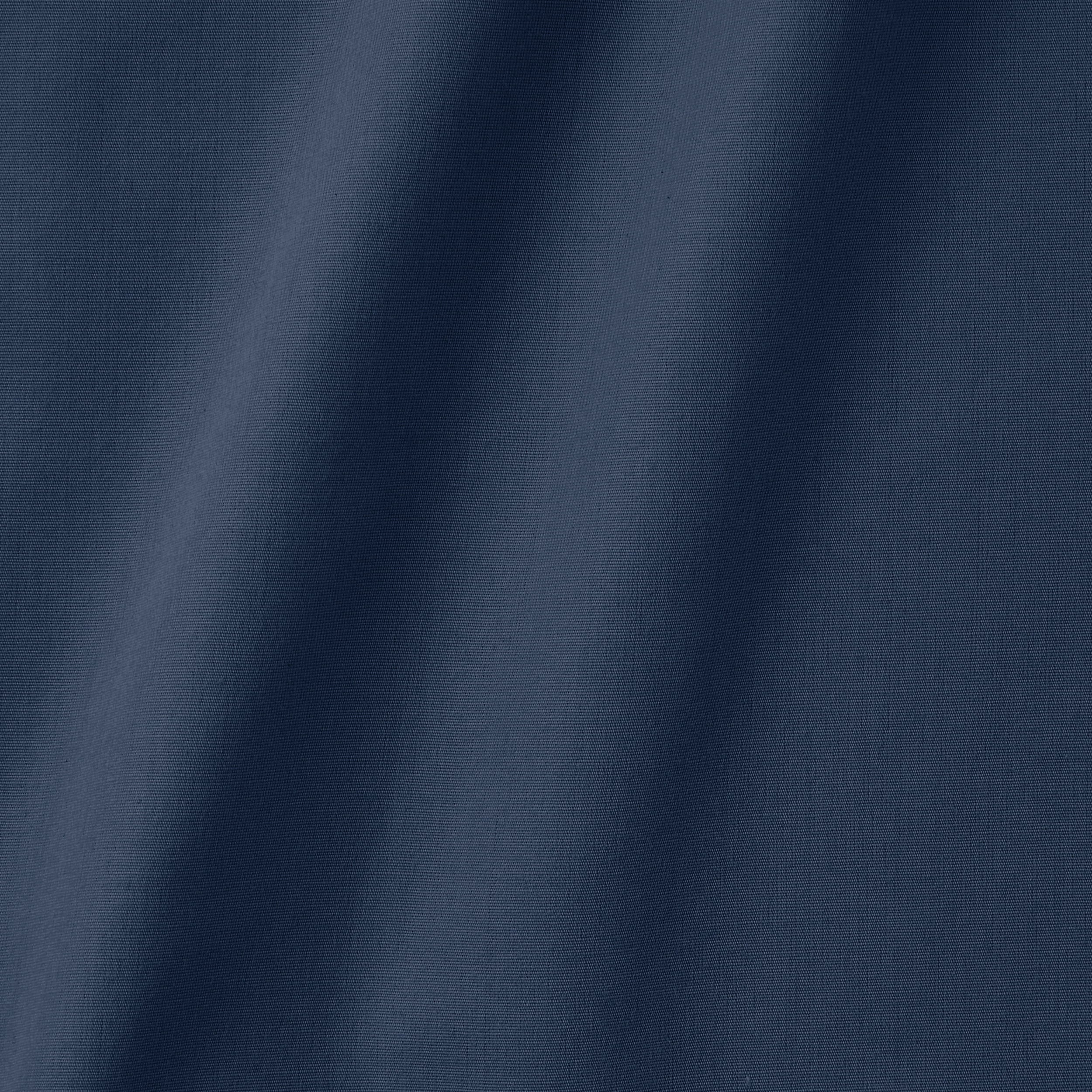 Breathable Luxury 300 Thread Count Easy Care Blue Cove Cotton Blend Percale Flat Bed Sheet, King - Breathable Egyptian Cotton Flat & Fitted Sheets Detail