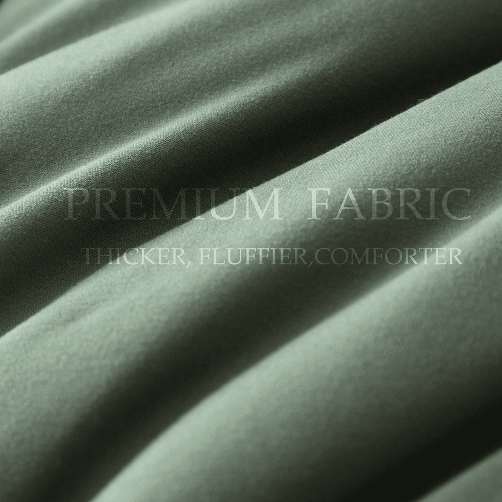 Hypoallergenic Cloud 3-Piece Twin Size Comforter Set, Green Down Alternative Reversible Bedding Set, All-Season Quilted Soft Comforter wit... - All-Season Down Alternative Comforter Insert Detail