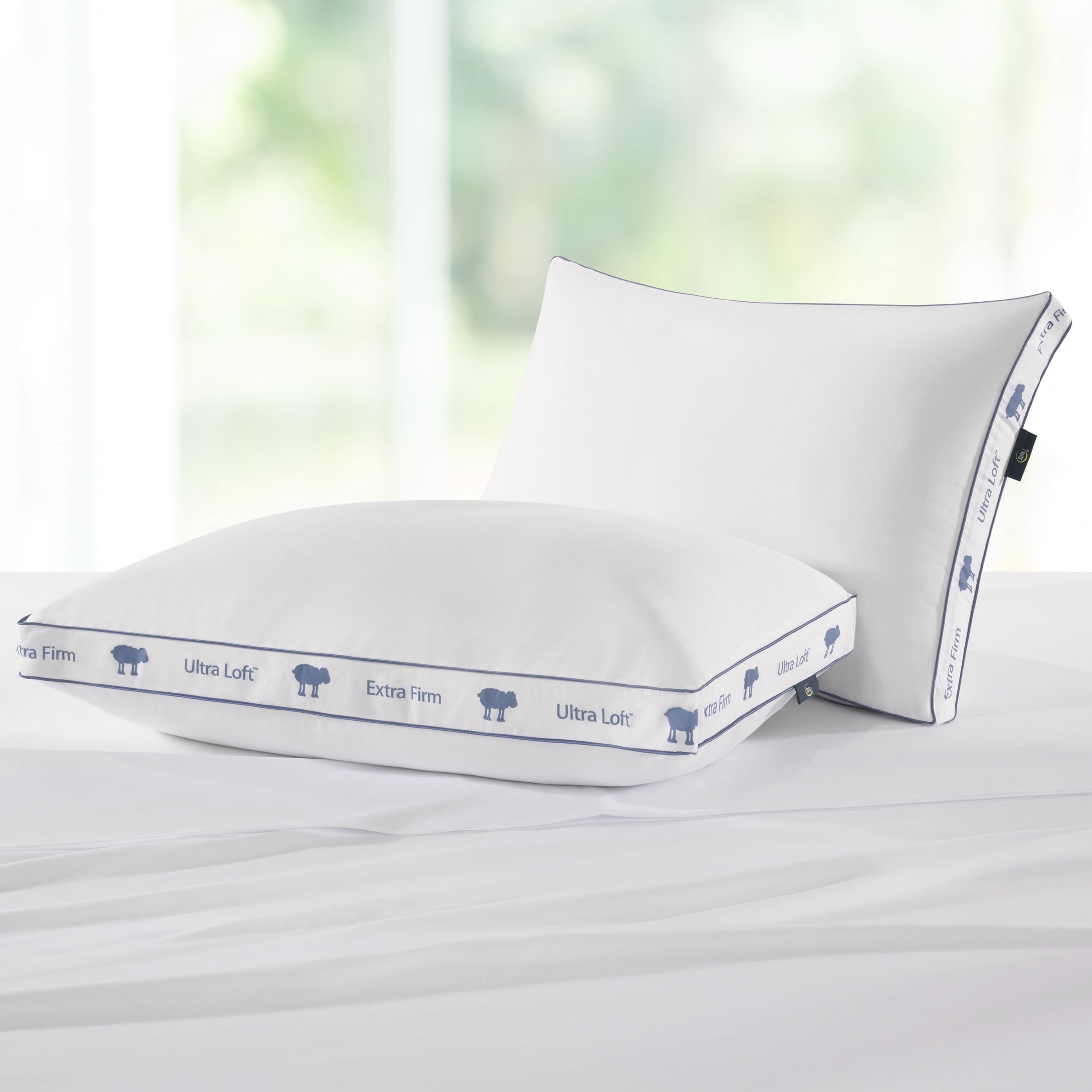 Hotel Collection Ultra Loft Standard/Queen Bed Pillow, Extra Firm Support - Orthopedic Shredded Foam Bed Pillow Set Detail