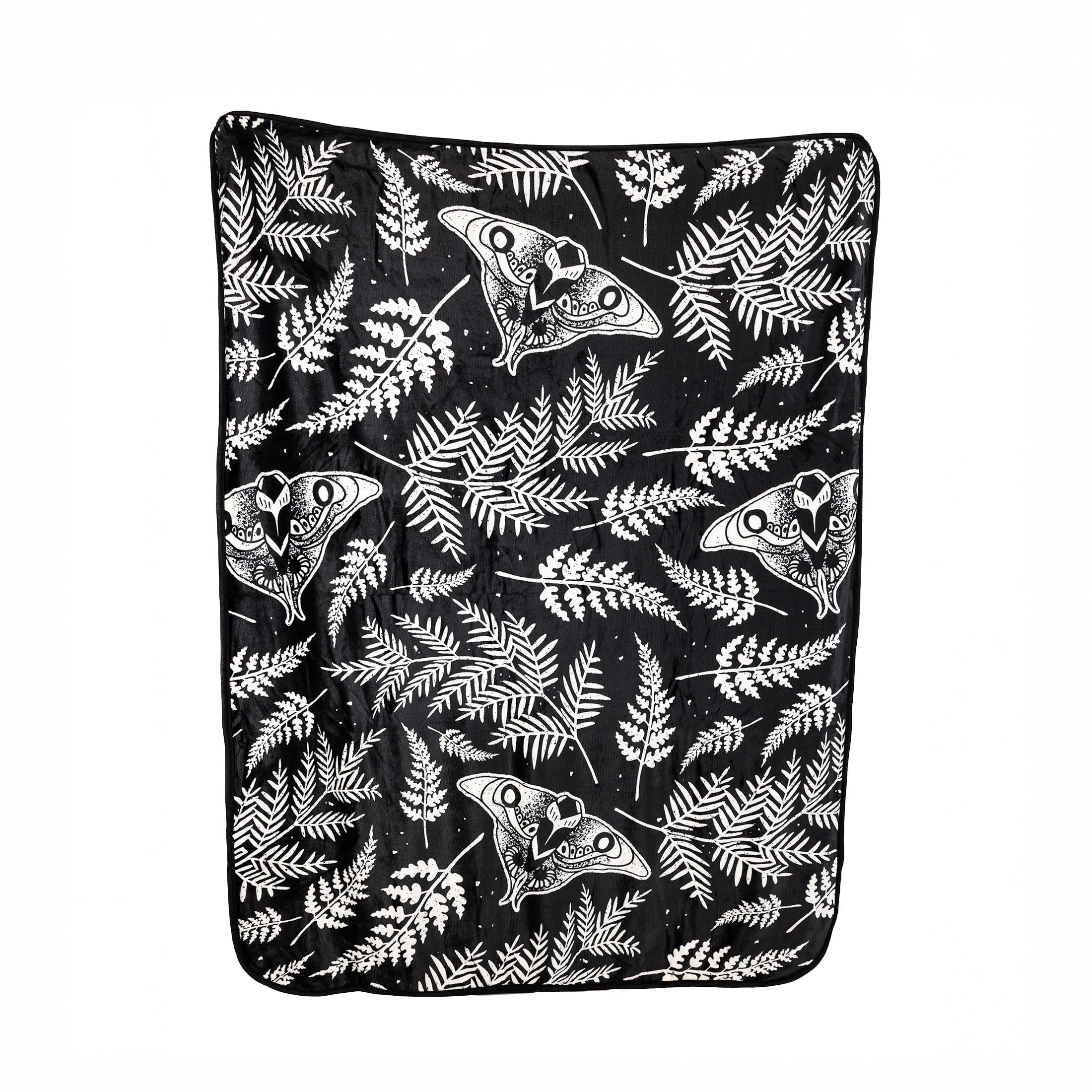 Decorative Knitted Black and White Polyester Throw Blanket, 50" X 60" - Lightweight Plush Warm Blanket for All Seasons Detail