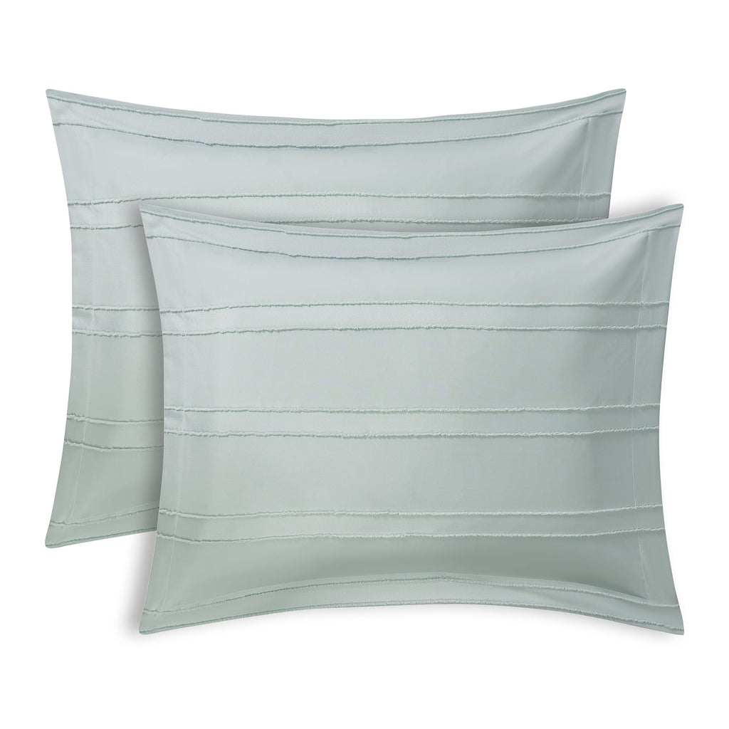 Fluffy Down Alternative Mint 10 Piece Bed in a Bag Comforter Set with Sheets, Queen - Hypoallergenic Ultra-Fluffy Quilt for Winter Detail