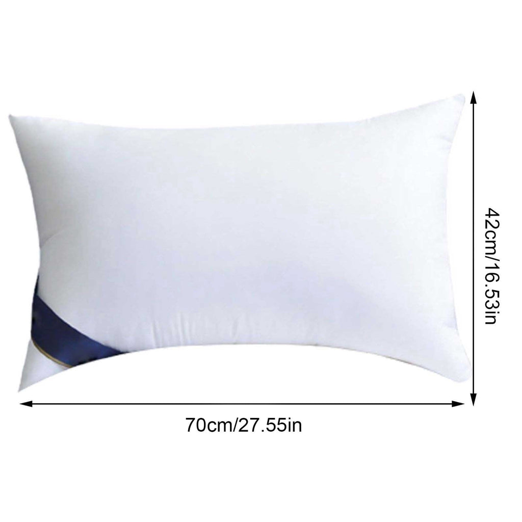 Hotel Collection 2Pcs Soft Feather Velvet Down Pillow Standard Size, Hotel-grade Feather Pillow for Sleeping, Skin-friendly Cotton Fab... - Decorative Throw Pillow Cushion for Sofa & Bed Detail