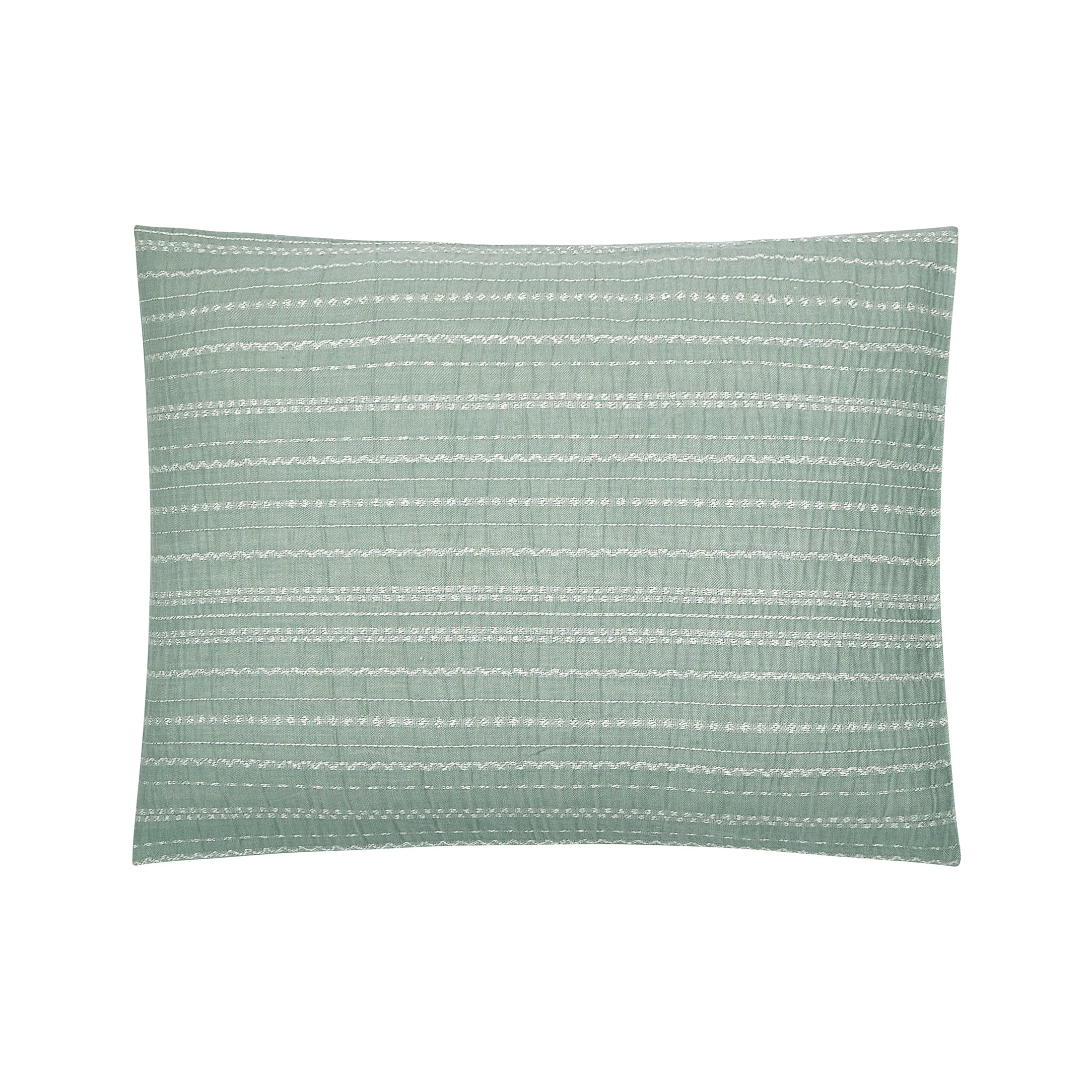 All-Season Crafted Woven 3-Piece Comforter Set, Green River, Full Queen, All Ages - All-Season Down Alternative Comforter Insert Detail