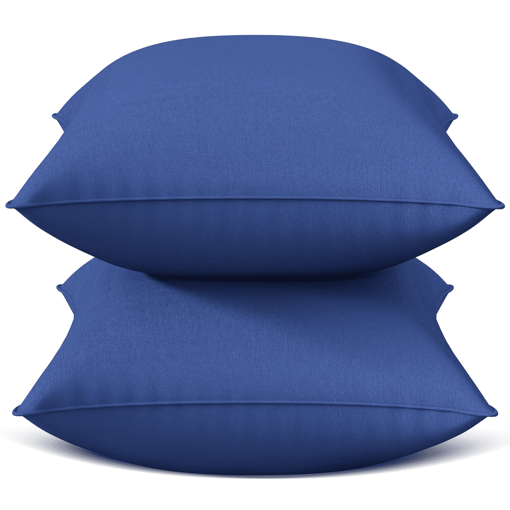Decorative Plump Throw Pillow Inserts Set of 2, Indoor Decorative 18x18 inches Square Pillows for Couch, Sofa, Bed, Supportive Cushion... - Orthopedic Shredded Foam Bed Pillow Set - Default Title