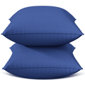 Decorative Plump Throw Pillow Inserts Set of 2, Indoor Decorative 18x18 inches Square Pillows for Couch, Sofa, Bed, Supportive Cushion... - Orthopedic Shredded Foam Bed Pillow Set - Default Title