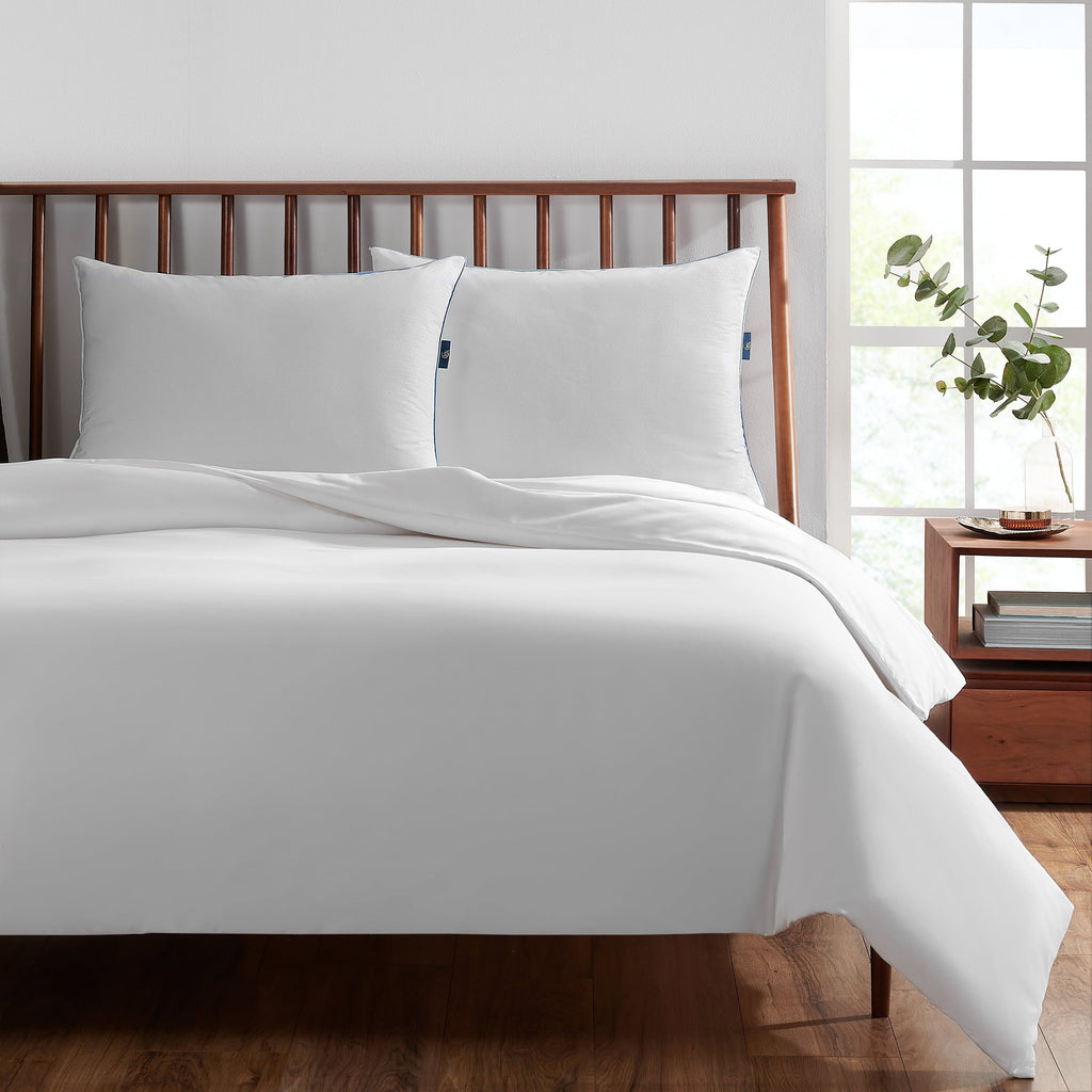 Hotel Collection Cool Nites Bed Pillow, Standard/Queen, 2 Pack - Hotel Quality Plush Sleeping Pillows Detail