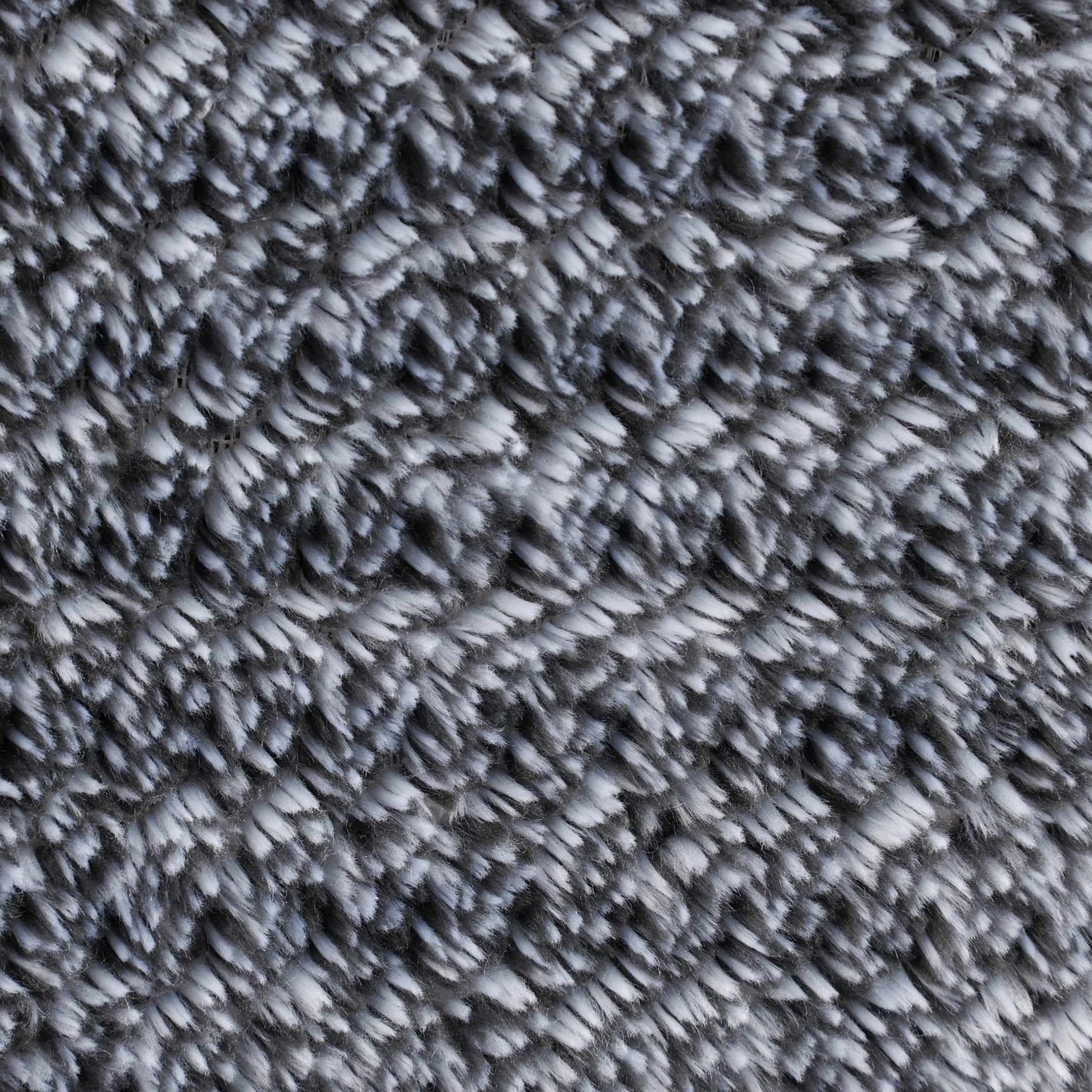 Super Soft Flannel Plush Textured Heathered Soft Oversized Throw Blanket, Gray - Cozy Fleece Throw Blanket for Couch & Bed Detail