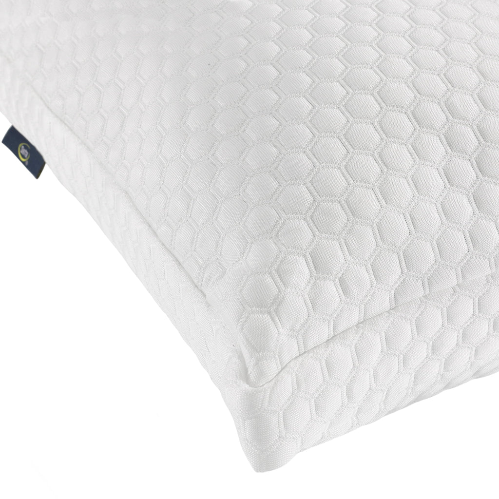 Decorative Plump Sleep Chill Standard/Queen Bed Pillow, Hypoallergenic Fill - Orthopedic Shredded Foam Bed Pillow Set Detail