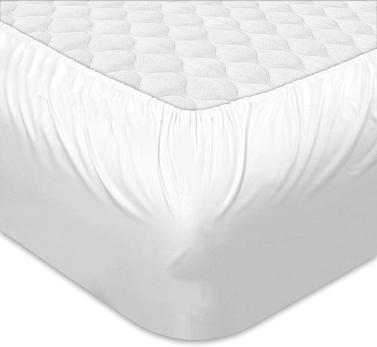 Wrinkle-Resistant 100% Cotton Hospital Bedsheets Set - 1 Flat Sheet, 1 Fitted Sheet (10" Inch) Deep Pocket, 1 Pillowcase, Best & Comfor... - Premium Ultra-Soft Pillowcase Pair for Sleeping Detail